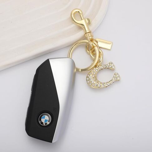 Cute Bag Charms,Handbag Charms for Purses,Sparkling Metal Letter Keychain,Bag Accessories for Women in Saudi Arabia