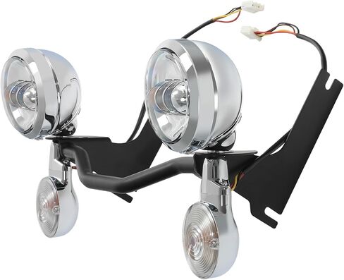 Green-L Passing Driving Spot Fog Light Lamp Turn Signals Fit for Harley Touring Road King Electra Glide 1994-2013 (w/Chrome Bar) in Saudi Arabia