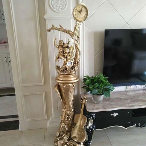 Floor Grandstand Clock European Floor Clock Living Room Pendulum Clock Vertical Clock Ornaments Table Clock New Chinese Vertical Clock Floor Clock Living Room Clock in Saudi Arabia
