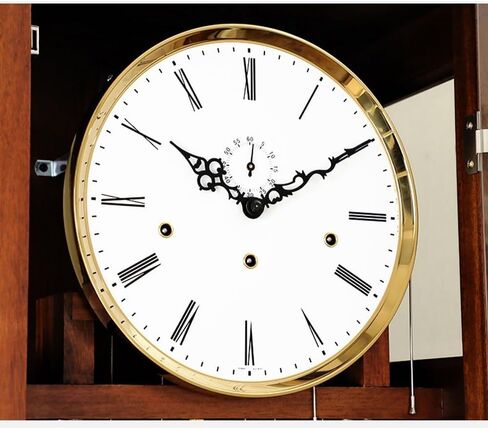 Floor Grandstand Clock Wooden Floor Clock Coffee Home Decor Grandfather Timepiece with Cable-Driven Octave Movement Living Room Clock in Saudi Arabia