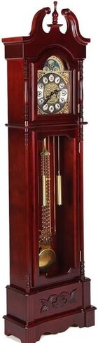 Floor Grandstand Clock Vertical Clock Quartz Movement Table Clock European Style Floor Clock Small Living Room Standing Clock Chinese Retro Clock Living Room Clock in Saudi Arabia