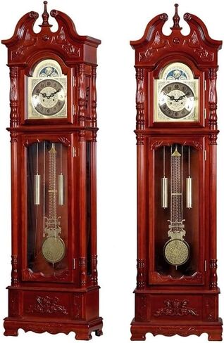 Floor Grandstand Clock Vertical Clock Quartz Movement Table Clock European Style Floor Clock Small Living Room Standing Clock Chinese Retro Clock Living Room Clock in Saudi Arabia