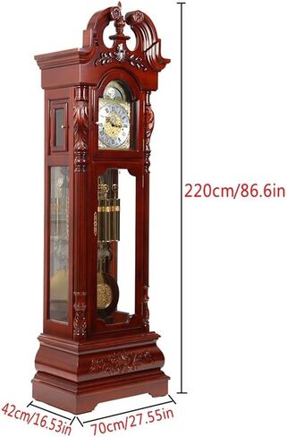 Floor Grandstand Clock Traditional Standing Grandfather Clock Living Room Movement Clock Nordic Clock Decoration Large Pendulum Clock Living Room Clock in Saudi Arabia