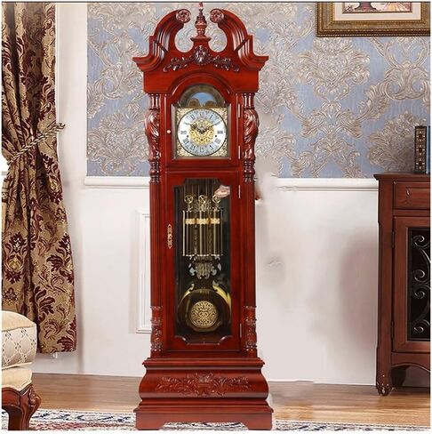 Floor Grandstand Clock Traditional Standing Grandfather Clock Living Room Movement Clock Nordic Clock Decoration Large Pendulum Clock Living Room Clock in Saudi Arabia