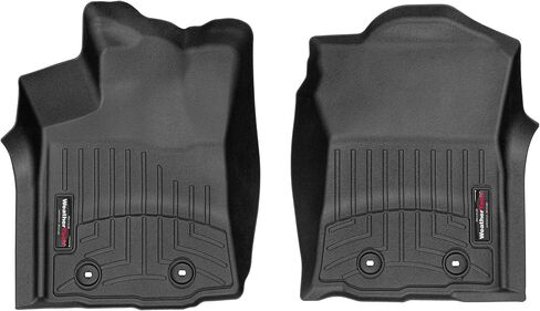 بطانات أرضية مخصصة من WeatherTech لسيارة Toyota Tacoma (أوتوماتيكية) - الصف الأول (4412991)، أسود in Saudi Arabia