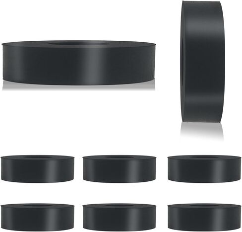 12 PCS Multi Purpose Rubber Spacer 1 1/2 Inch OD x 3/8 Inch ID x 3/5 Inch Thickness, Rubber Bushing Anti Vibration Spacer Thick Rubber Washers for Home and Car in Saudi Arabia
