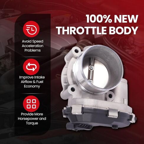 MOCA Throttle Body fits For Ford 2021-2024 Bronco 2.3L, 2021-2024 Bronco 2.7L, 2015-2024 Edge 2.7L, 2020-2024 Explorer 2.3L, 2020-2024 Explorer 3.0L, 2015-2024 F150 2.7L, 2017-2019 Fusion 2.7L in Saudi Arabia