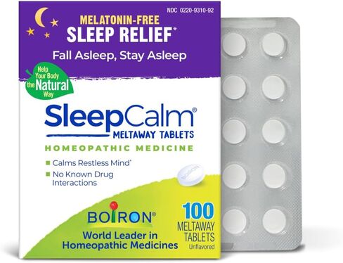 Boiron SleepCalm Tabs - 100 Count for Deep, Relaxing, Restful Nighttime Sleep - Melatonin-Free and Non Habit-Forming Sleep Calm Meltaway Tablets in Saudi Arabia