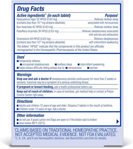 Boiron SleepCalm Tabs - 100 Count for Deep, Relaxing, Restful Nighttime Sleep - Melatonin-Free and Non Habit-Forming Sleep Calm Meltaway Tablets in Saudi Arabia