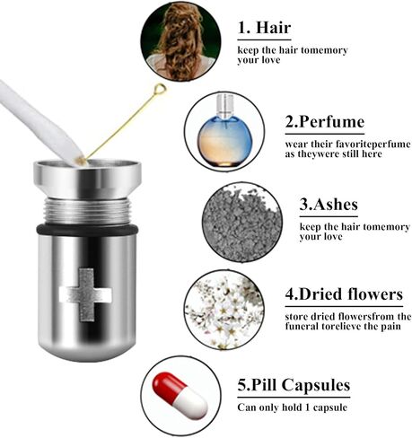 OIDEA Stainless Steel Pill Case Capsule Cross Medicine Keepsake Pendant Necklace Jewelry for Women and Men 22 inch Chain in Saudi Arabia