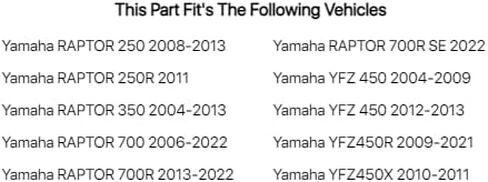 ضرس خلفي من الفولاذ 36 سن أسود لـ ياماها YFZ 450 2004-2009,2012-2013 in Saudi Arabia
