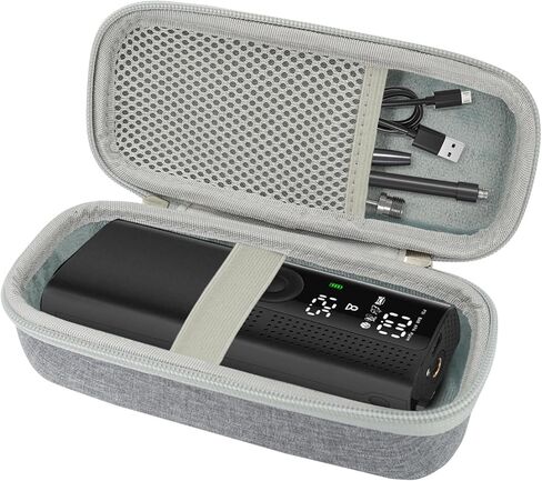 Case For Airmoto Portable Air Pump Carrying Case Handheld Tire Inflators - Hard Cover for Tire Inflator Portable Air Compressor Mesh Pocket for Air Pump Connectors (Box Only) Black in Saudi Arabia