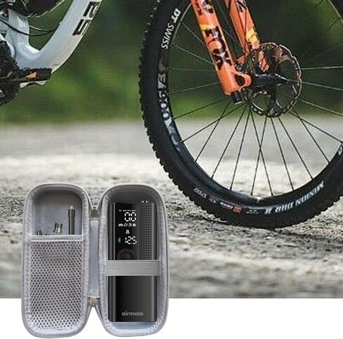 Case For Airmoto Portable Air Pump Carrying Case Handheld Tire Inflators - Hard Cover for Tire Inflator Portable Air Compressor Mesh Pocket for Air Pump Connectors (Box Only) Black in Saudi Arabia
