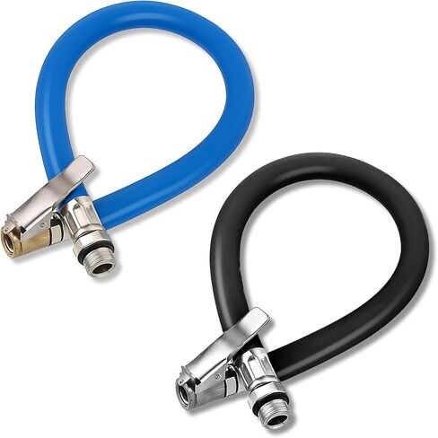 15'' Tire Inflator Extension Tube, Tyre Pump Quick Inflation Chuck Adapter Hose for Quick-Inflation Clip-On Air Chuck High-Pressure Tube for Car Motorcycle Bicycle Maintenance Accessories in Saudi Arabia