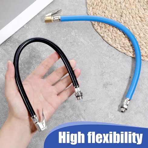 15'' Tire Inflator Extension Tube, Tyre Pump Quick Inflation Chuck Adapter Hose for Quick-Inflation Clip-On Air Chuck High-Pressure Tube for Car Motorcycle Bicycle Maintenance Accessories in Saudi Arabia