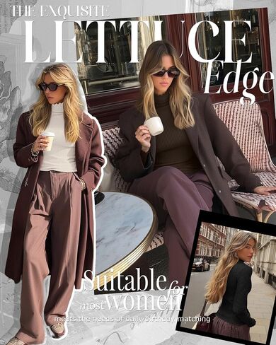 3 Pack Women's Turtleneck Cotton Shirts, Long Sleeve Ribbed Lettuce Trim Mock Neck Slim Fit Tops Soft Base Layer in Saudi Arabia