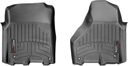 بطانات أرضية مخصصة من WeatherTech لشاحنة رام 1500، شاحنة رام 2500/3500، رام 1500 كلاسيك، رام 2500/3500، رام 1500-الصف الأول (444781)، أسود in Kuwait