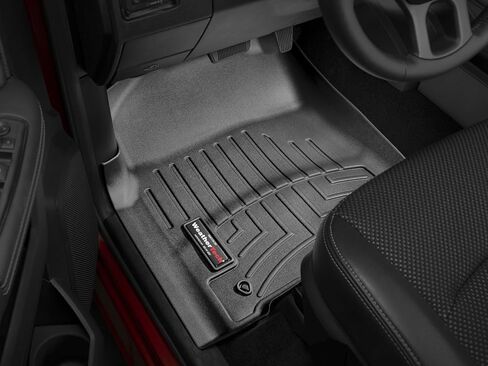 بطانات أرضية مخصصة من WeatherTech لشاحنة رام 1500، شاحنة رام 2500/3500، رام 1500 كلاسيك، رام 2500/3500، رام 1500-الصف الأول (444781)، أسود in Kuwait