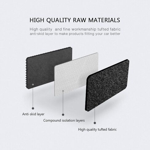 Floor Mats Compatible with 2008-2015 Chevrolet Cruze, 2016 Cruze Limited, Black Nylon Flooring Protection Interior Carpets by IKON MOTORSPORTS, 2009 2010 2011 2012 2013 2014 2015 in Saudi Arabia