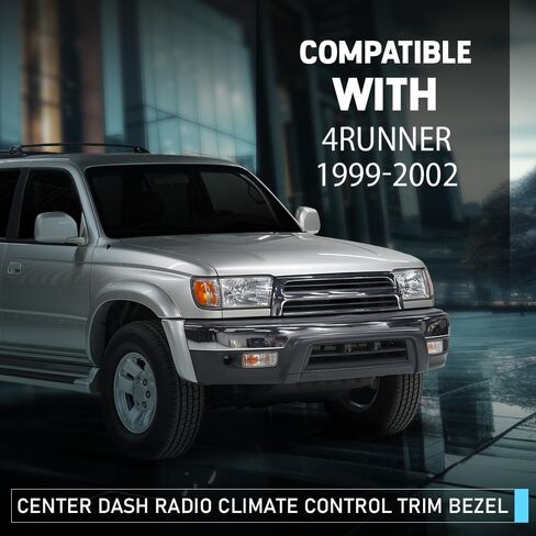 إطار التحكم في المناخ لراديو داش المركزي متوافق مع Toyota 4Runner 1999 2000 2001 2002 أسود in Saudi Arabia