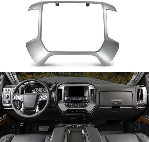 فتحة تهوية بإطار راديو G-PLUS متوافقة مع غطاء لوحة القيادة Chevy Malibu 2008-2012 باللون الفضي والأسود in Saudi Arabia
