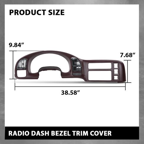 G-PLUS Dash Radio Cluster Trim Bezel Panel Compatible with Chevy Astro/GMC Safari 1995-2005 Beige in Saudi Arabia