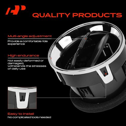 A-Premium 4PCS Dashboard AC Heater Air Duct Vent Louvre Compatible with Ford F-150 F150 2009-2014, Front Driver and Passenger Side, Black in Saudi Arabia