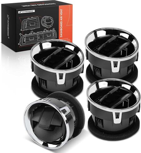 A-Premium 4PCS Dashboard AC Heater Air Duct Vent Louvre Compatible with Ford F-150 F150 2009-2014, Front Driver and Passenger Side, Black in Kuwait