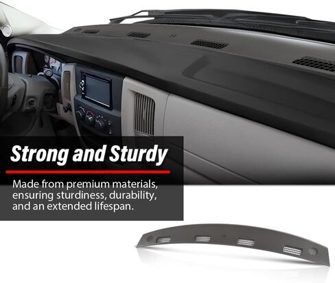 G-PLUS Front Upper Dashboard Panel Dash Cover,Compatible with Dodge Ram 1500 2002-2005/Ram 2500 3500 2003-2005 5GT31XDVAA, 5GT31XDVAB, 5GT31XDVAC Gray in Saudi Arabia