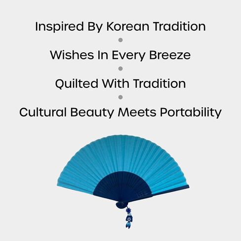 Korean Traditional Hand Held Folding Fan, 8.27"(21cm) Bamboo and Korean Paper (Hanji) Hand Fan - With a Fabric Sleeve for Protection, Korean Charming Elegant Vintage Retro Style (White) in Saudi Arabia