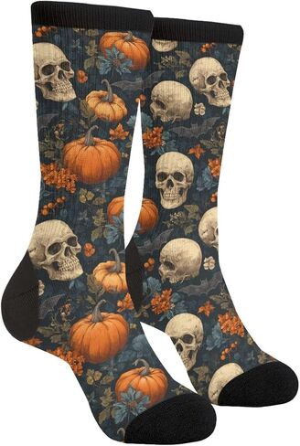 Halloween Socks Funny Novelty Socks Casual Athletic Crazy Crew Socks For Women Men Gifts in Saudi Arabia