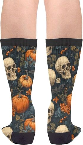Halloween Socks Funny Novelty Socks Casual Athletic Crazy Crew Socks For Women Men Gifts in Saudi Arabia