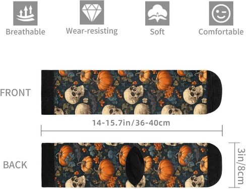 Halloween Socks Funny Novelty Socks Casual Athletic Crazy Crew Socks For Women Men Gifts in Saudi Arabia