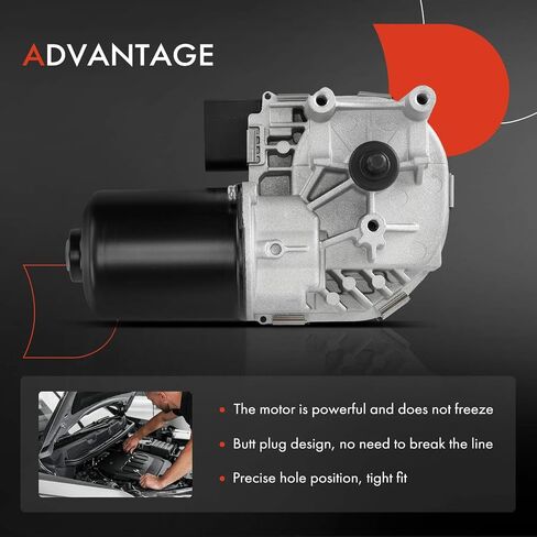 A-Premium Front Windshield Wiper Motor Compatible with Audi Q5 2009-2017, SQ5 2014-2017, 4-Pin, Left Hand Drive in Saudi Arabia