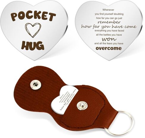 Gifts for Boss daughter son Lover Women Men Pocket Hug Token Gifts Long Distance Relationship Inspirational Gift Keychain in Saudi Arabia
