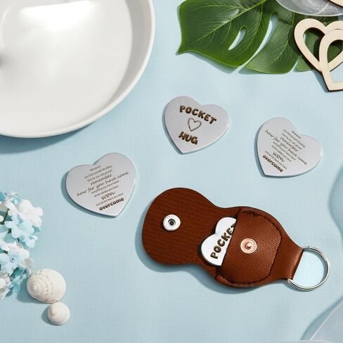 Gifts for Boss daughter son Lover Women Men Pocket Hug Token Gifts Long Distance Relationship Inspirational Gift Keychain in Saudi Arabia