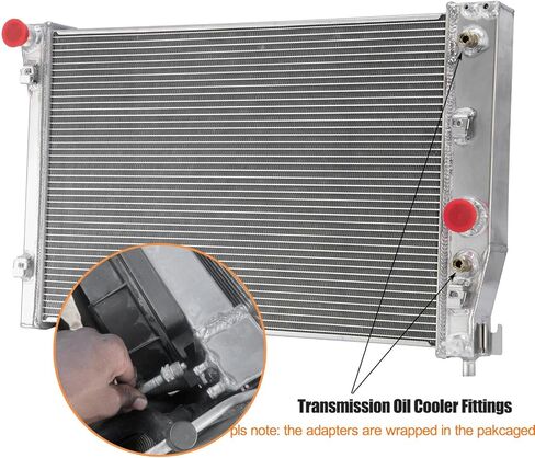 3 Row Radiator Compatible with 1997-2004 Chevy Corvette Z06 C5 350 5.7L V8 Automatic 1998 1999 2001 2002 2003 Aluminum Radiators (3-Row) in Kuwait