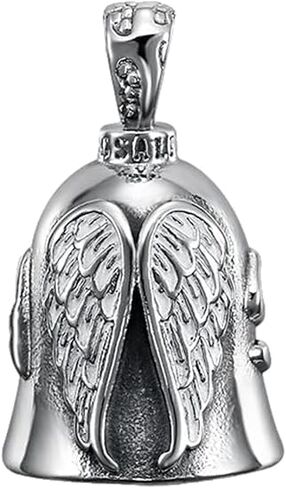 Silver Guardian Bell Motorcycle, Riding Bell Motorcycle Guardian Bell, Riding Luck Key Chain Bell, Winged Motorcycle Bell, Portable Guardian Ride Faster in Saudi Arabia