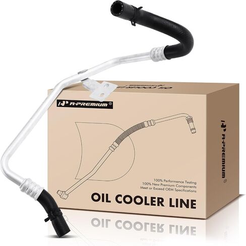 A-Premium Inlet Engine Oil Cooler Line Hose Assembly Compatible with Ford Explorer Sport Trac 2007-2010 Explorer Mercury Mountaineer 2002-2010 4.0L in Saudi Arabia