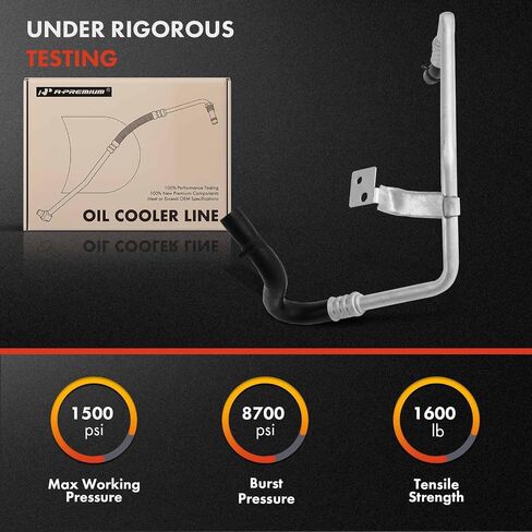 A-Premium Inlet Engine Oil Cooler Line Hose Assembly Compatible with Ford Explorer Sport Trac 2007-2010 Explorer Mercury Mountaineer 2002-2010 4.0L in Saudi Arabia