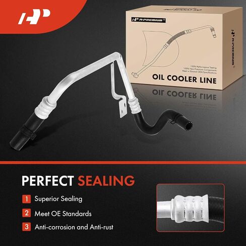 A-Premium Inlet Engine Oil Cooler Line Hose Assembly Compatible with Ford Explorer Sport Trac 2007-2010 Explorer Mercury Mountaineer 2002-2010 4.0L in Saudi Arabia