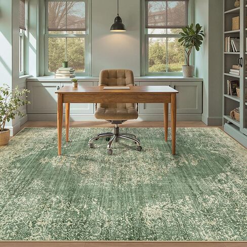 سجاد منطقة 5 × 7 سجادة قابلة للغسل، سجاد ناعم عتيق كبير لغرفة المعيشة ميدالية قديمة سجادة داخلية لغرفة النوم وغرفة الطعام وغرفة النوم والمكتب المنزلي وسجادة مقاومة للبقع (أزرق، 5 × 7 بوصة) in Kuwait