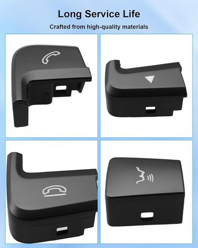 Steering Wheel Control Buttons Cover Fit for Mercedes Benz C-Class W205 Touring S205 Coupe C205 2016-2018 GLC C253 X253 2016-2019, lnner Decoration Cover Replace A0999050200 A0999050300, 1 Pair in Kuwait