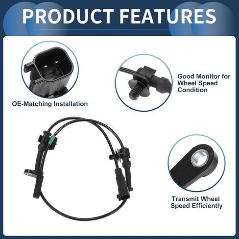 ABS Wheel Speed Sensor Front Left Right ABS Sensor Anti-lock Braking System Sensor No.4779641AA for Chrysler 300 2012-2014 Awd in Saudi Arabia