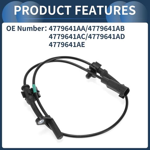 ABS Wheel Speed Sensor Front Left Right ABS Sensor Anti-lock Braking System Sensor No.4779641AA for Chrysler 300 2012-2014 Awd in Saudi Arabia