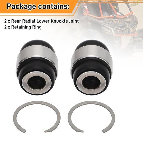 Replacement for OEM 706002317,for Can-Am Maverick X3 Rear Lower Radial Knuckle Joint Kit, Heavy-Duty Bearing Steel Construction, Fits 2017 2018 2019 2020 2021 2022 2023 Models in Kuwait