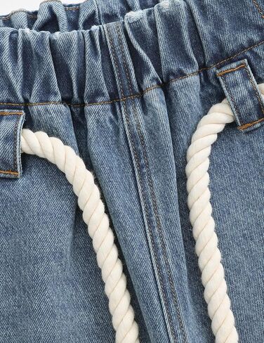 Aelfric Eden Baggy Barrel Jeans Reverse Loose Ripped Denim Pants for Women Men Elastic Waist Streetwear Y2k Trousers in Saudi Arabia