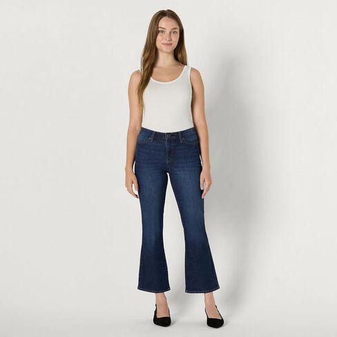 Amazon Essentials Women's Medium Stretch Mid-Rise Kick Crop Jean in Saudi Arabia