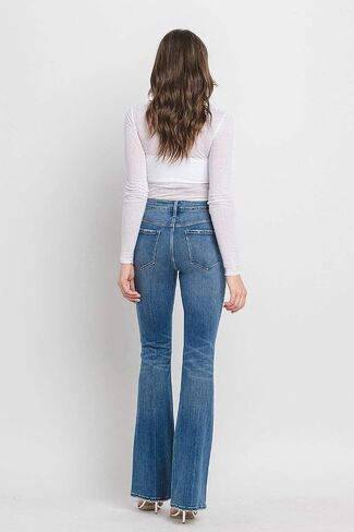 Flying Monkey - High Rise Full Length Bootcut Jeans - F5099 in Saudi Arabia