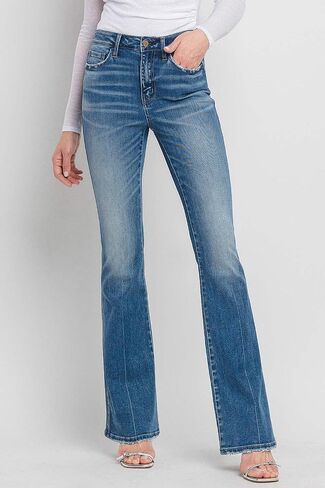 Flying Monkey - High Rise Full Length Bootcut Jeans - F5099 in Saudi Arabia